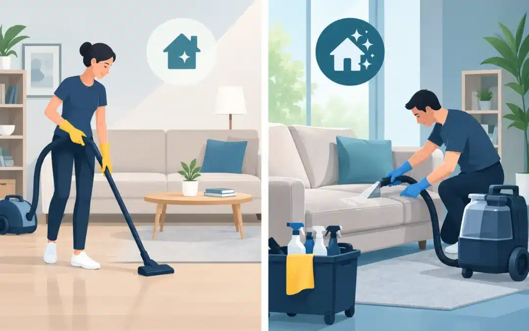 Deep Cleaning Versus Standard Cleaning Explained